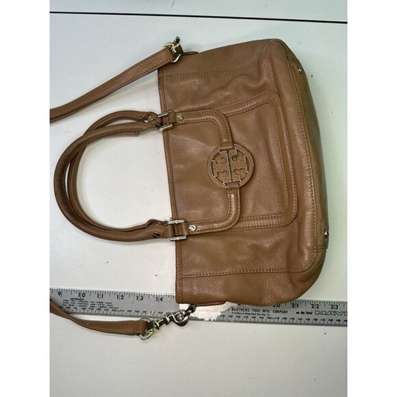 For Repair - Tory Burch Leather Amanda Mini Satchel Brown - Picture 12 of 12